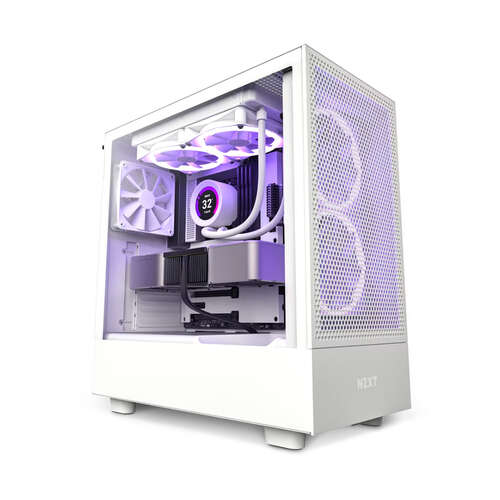 Компьютерный корпус NZXT H5 Flow CC-H51FW-01 White без Б/П-0