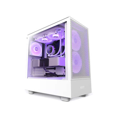 Компьютерный корпус NZXT H5 Flow RGB CC-H51FW-R1 White без Б/П-0