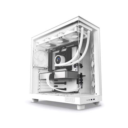 Компьютерный корпус NZXT H6 Flow CC-H61FW-01 White без Б/П-0