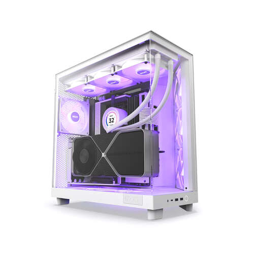 Компьютерный корпус NZXT H6 Flow RGB CC-H61FW-R1 White без Б/П-0