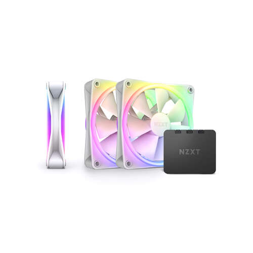 Комплект кулеров для компьютерного корпуса NZXT F120 RGB DUO RF-D12TF-W1 White 3в1-0