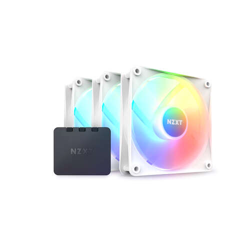 Комплект кулеров для компьютерного корпуса NZXT F120 RGB Core RF-C12TF-W1 White 3в1-0