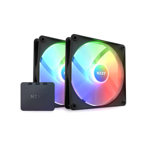 Комплект кулеров для компьютерного корпуса NZXT F140 RGB Core RF-C14DF-B1 Black 2в1-0