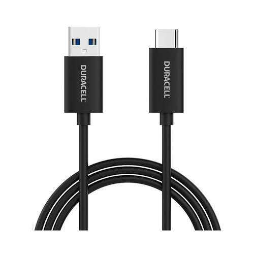 Интерфейсный кабель Duracell USB5031A USB-A to USB-C Черный-0