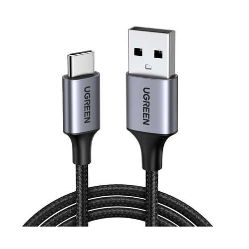 Интерфейсный кабель Ugreen US288/60126 USB-A на USB-C 18W 1 м Чёрный-0