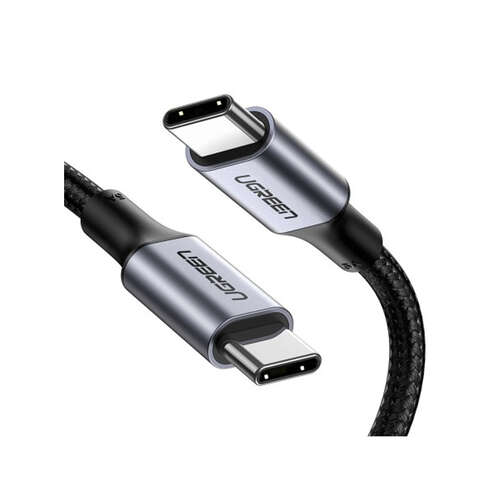 Интерфейсный кабель Ugreen US316/70427 USB-C на USB-C 100W 1 м Чёрный-0