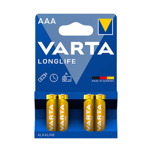 Батарейка VARTA Longlife Micro 1.5V - LR03/ AAA (4 шт)-0