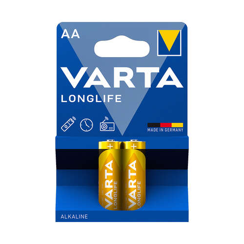 Батарейка VARTA Longlife Mignon 1.5V - LR6/ AA 2 шт в блистере-0