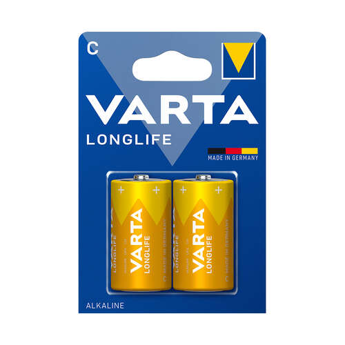 Батарейка VARTA Longlife Baby 1.5V - LR14/ C 2 шт. в блистере-0