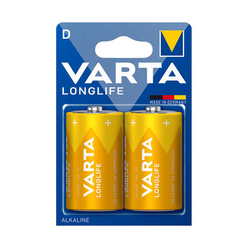Батарейка VARTA Longlife Mono 1.5V - LR20/D 2 шт. в блистере-0