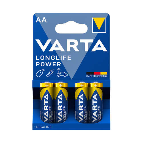 Батарейка VARTA Longlife Power Mignon 1.5V - LR6/AA 4 шт в блистере-0