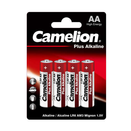 Батарейка CAMELION Plus Alkaline LR6-BP4 4 шт. в блистере-0