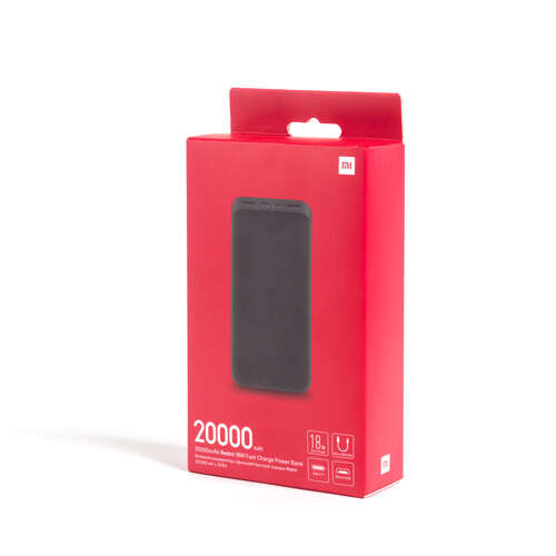 Портативный внешний аккумулятор Xiaomi Redmi Power Bank 20000mAh (18W Fast Charge) Черный-0
