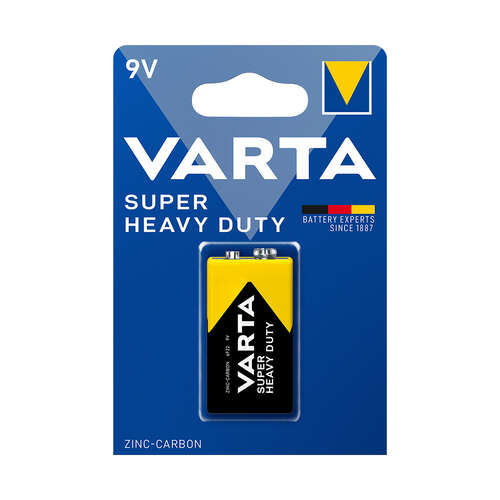 Батарейка VARTA Superlife (Super Heavy Duty) E-Block 9V - 6F22P 1 шт. в блистере-0