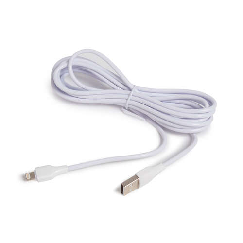 Интерфейсный кабель LDNIO Lightning LS543 3м 2,1A Белый-0
