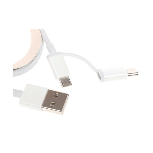 Интерфейсный кабель Xiaomi 30cm MICRO USB and Type-C Белый-0