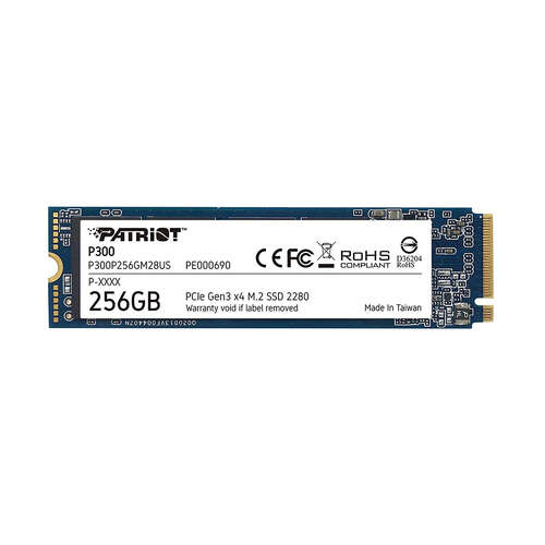 Твердотельный накопитель SSD Patriot P300 256GB M.2 NVMe PCIe 3.0x4-0