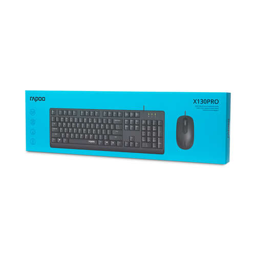 Комплект Клавиатура + Мышь Rapoo X130PRO-0