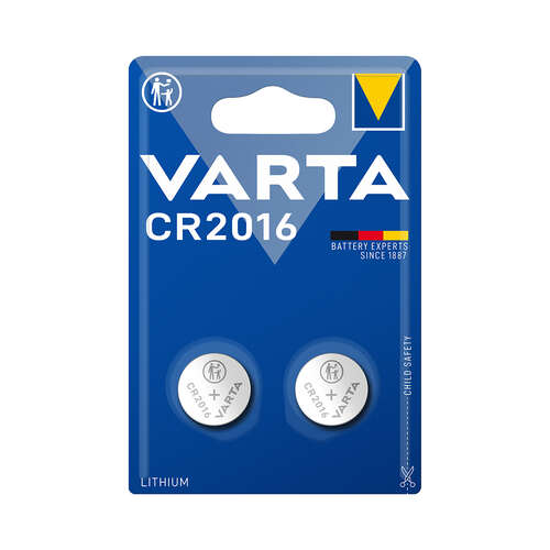 Батарейка VARTA Lithium CR2016 3V 2 шт. в блистере-0