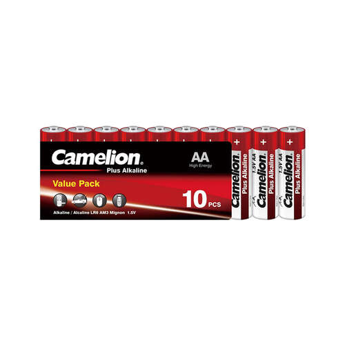 Батарейка CAMELION Plus Alkaline LR6-SP10-DA 10 шт. в плёнке-0