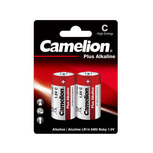 Батарейка CAMELION Plus Alkaline LR14-BP2 2 шт. в блистере-0