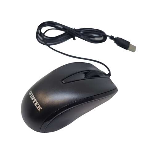 Мышь Wintek WS-MS-901, USB, 1000 dpi, 1.5 м, чёрная-0