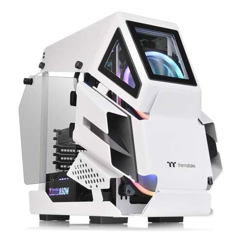 Корпус Thermaltake AH T200 Snow/White/Win/SPCC/4mm Tempered Glass*2, CA-1R4-00S6WN-00-0