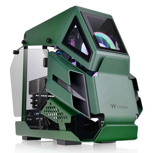 Корпус Thermaltake AH T200 Racing Green/Racing Green/Win/SPCC/4mm Tempered Glass*2, CA-1R4-00SCWN-00-0