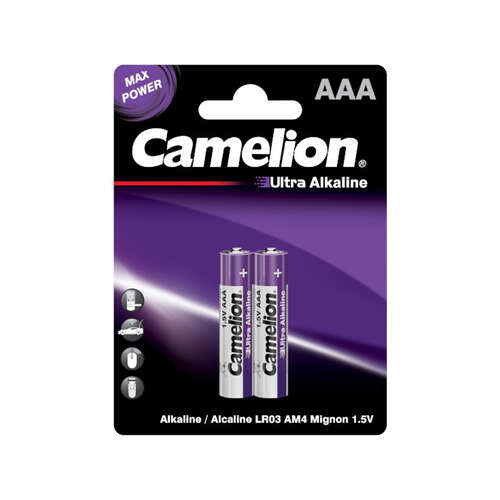 Батарейка CAMELION Ultra Alkaline LR03-BP2UT 2 шт. в блистере-0