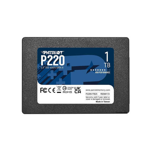 Твердотельный накопитель SSD Patriot P220 1TB SATA III-0