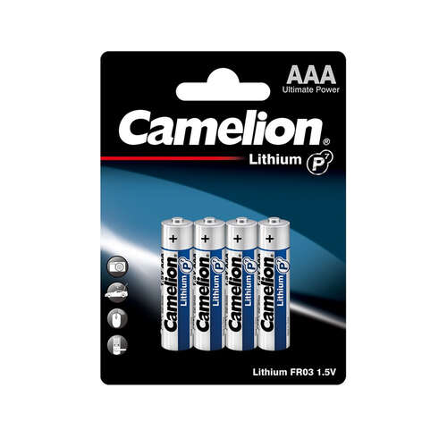 Батарейка CAMELION Lithium P7 FR03-BP4 4 шт. в блистере-0