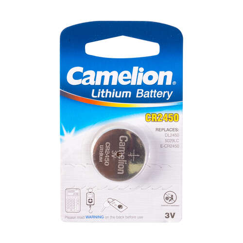 Батарейка CAMELION Lithium CR2450-BP1-0