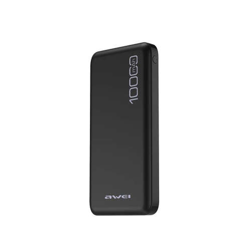 Портативный внешний аккумулятор Awei P28K Power Bank 10000mAh Черный