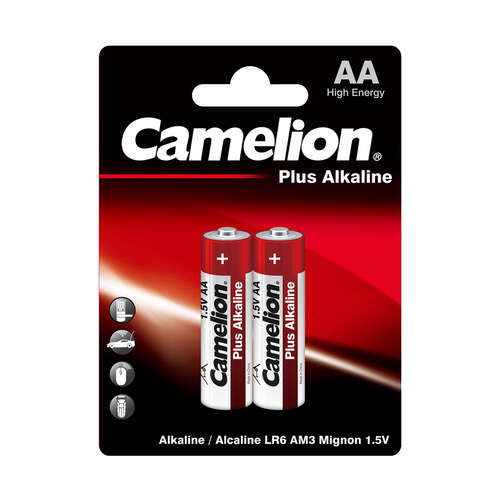 Батарейка CAMELION Plus Alkaline LR6-BP2 2 шт. в блистере-0