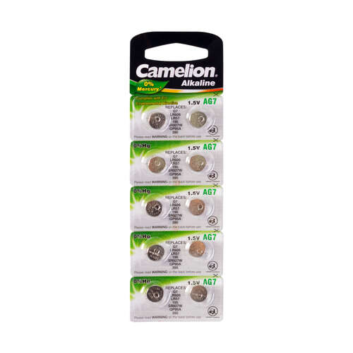 Батарейка CAMELION Alkaline AG7-BP10(0%Hg) 10 шт. в блистере-0