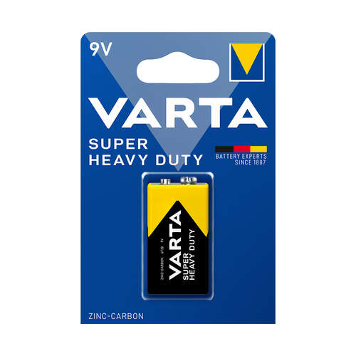 Батарейка VARTA Superlife (Super Heavy Duty) E-Block 9V - 6F22P 1 шт. в блистере