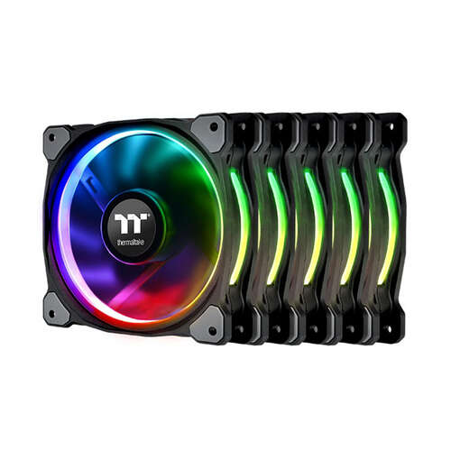 Кулер для компьютерного корпуса Thermaltake Riing Plus 12 RGB (5-Fan Pack)