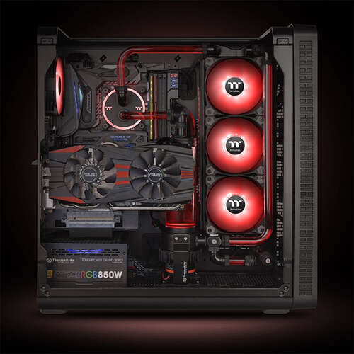 Кулер для компьютерного корпуса Thermaltake Pure A14 LED Red (Single Fan Pack)-0