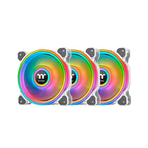 Кулер для компьютерного корпуса Thermaltake Riing Quad 12 RGB White (3-Fan Pack)-0