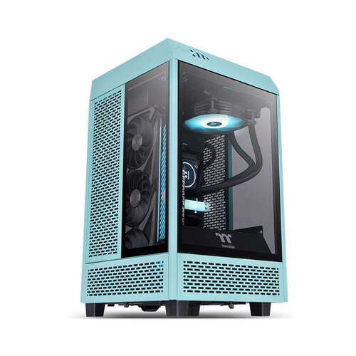 Компьютерный корпус Thermaltake The Tower 100 Turquoise без Б/П-0