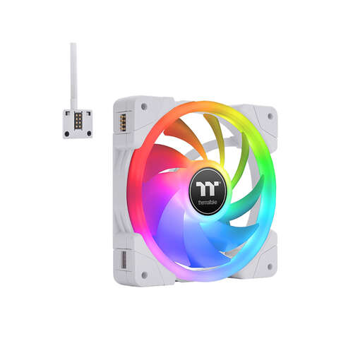 Кулер для компьютерного корпуса Thermaltake SWAFAN EX12 RGB PC Cooling Fan White (3-Fan Pack)-0