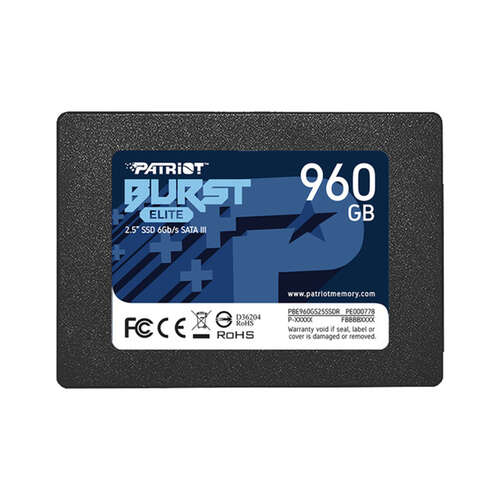 Твердотельный накопитель SSD Patriot Burst Elite 960GB SATA-0