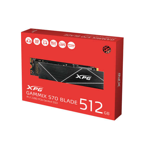 Твердотельный накопитель SSD ADATA XPG Gammix S70 Blade 512GB M.2-0