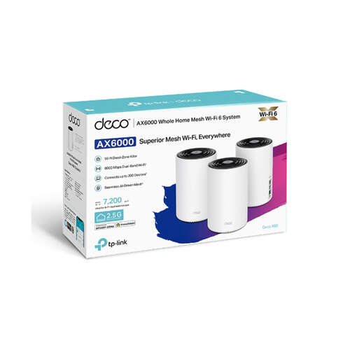 Домашняя Mesh-система Wi-Fi 6 TP-Link Deco X80(3-pack)