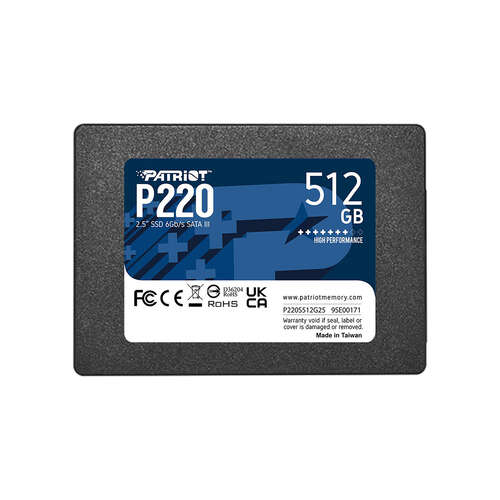 Твердотельный накопитель SSD Patriot P220 512GB SATA III-0