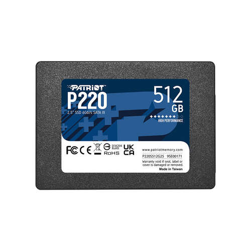 Твердотельный накопитель SSD Patriot P220 512GB SATA III-0