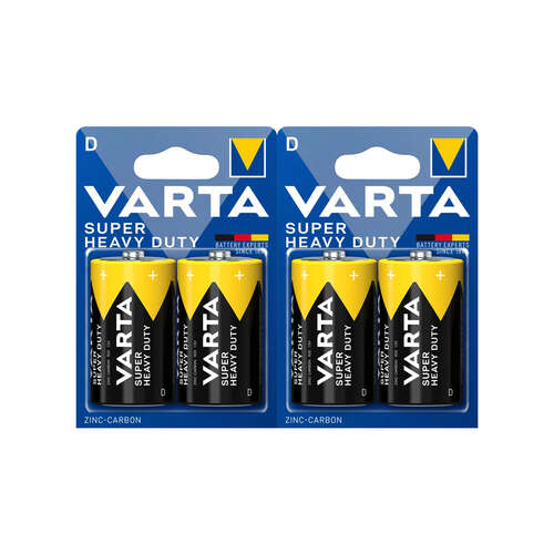 Батарейка VARTA Superlife Mono 1.5V - R20P/D 2 шт. в блистере-0