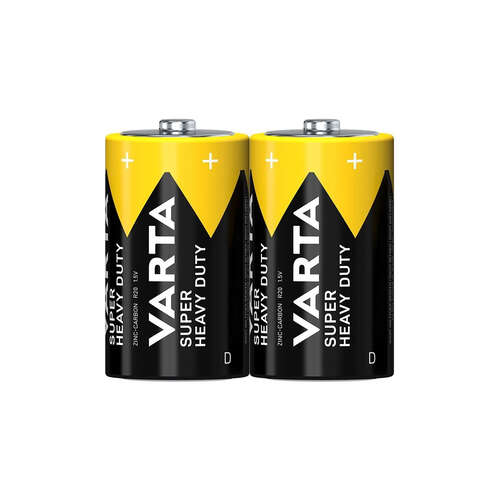 Батарейка VARTA Superlife Mono 1.5V - R20P/D 2 шт. в блистере-0