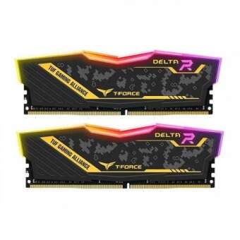 ОЗУ Team DELTA R TUF RGB YELLOW 16Gb(8x2)/3200MHz CL18, 1.35V, TF9D416G3200HC16FDC01-0