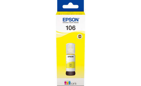 Контейнер с желтыми чернилами Epson C13T00R440 106 EcoTank YE Ink Bottle